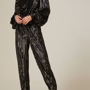 IORANE Velvet Stripe MAXI DRESS XS/36